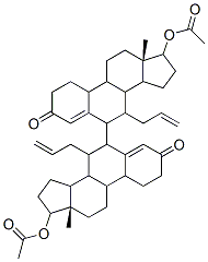 6,6'-bi(7-allyl-3-oxo-4-estren-17-yl acetate) Structure