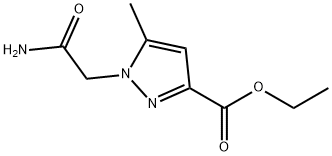Ethyl 1-(2-aMino-2-oxoethyl)-5-Methyl-1H-pyrazole-3-carboxylate 구조식 이미지
