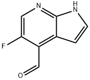 5-Fluoro-1H-pyrrolo[2,3-b]pyridine-4-carbaldehyde 구조식 이미지