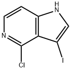 4-Chloro-3-iodo-5-azaindole Structure