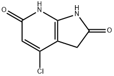 4-chloro-1H-pyrrolo[2,3-b]pyridine-2,6(3H,7H)-dione 구조식 이미지