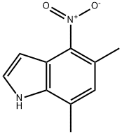 5,7-DiMethyl-4-nitro indole Structure