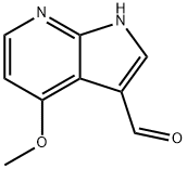 4-메톡시-1H-피롤로[2,3-b]피리딘-3-카브알데히드 구조식 이미지