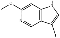 3-Iodo-6-methoxy-5-azaindole Structure