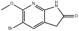 2H-Pyrrolo[2,3-b]pyridin-2-one,5-broMo-1,3-dihydro-6-Methoxy- Structure