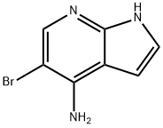 5-BroMo-1H-피롤로[2,3-b]피리딘-4-아민 구조식 이미지