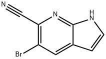 5-Bromo-6-cyano-7-azaindole Structure