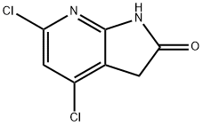 2H-Pyrrolo[2,3-b]pyridin-2-one,4,6-dichloro-1,3-dihydro- Structure