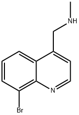 1-(8-브로모퀴놀린-4-일)-N-메틸메탄아민 구조식 이미지