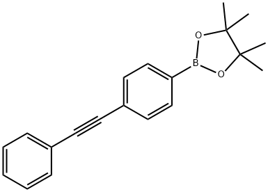 4,4,5,5-테트라메틸-2-(4-페닐에티닐)[1,3,2]디옥사보롤란 구조식 이미지