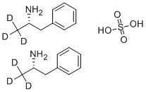 D-AMPHETAMINE-D3 SULFATE SALT 구조식 이미지