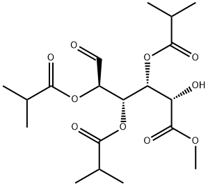 Methyl 2,3,4-Tri-O-isobutyryl-D-glucopyranuronate Structure