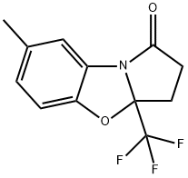 7-Methyl-3a-(trifluoroMethyl)-3,3a-dihydrobenzo[d]pyrrolo[2,1-b]oxazol-1(2H)-one 구조식 이미지