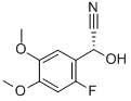 (2-FLUORO-4,5-DIMETHOXYPHENYL)-(R)-HYDROXYACETONITRILE 구조식 이미지