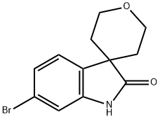 6-BROMO-2',3',5',6'-TETRAHYDROSPIRO[INDOLINE-3,4'-PYRAN]-2-ONE Structure