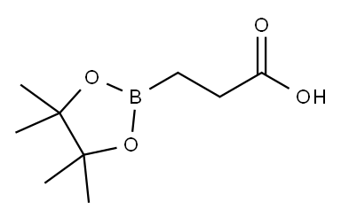 3-(4,4,5,5-Tetramethyl-1,3,2-dioxaborolan-2-yl)propanoic acid Structure