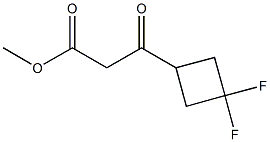 Cyclobutanepropanoic acid, 3,3-difluoro-β-oxo-, methyl ester Structure