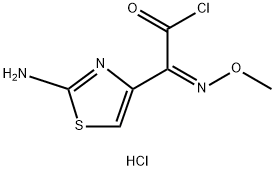 (Z)-2-(2-AMINO-1,3-THIAZOL-4-YL)-2-METHOXYIMINOACETYL CHLORIDE HYDROCHLORIDE Structure