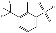 2-Methyl-3-(trifluoromethyl)benzenesulfonylchloride 구조식 이미지