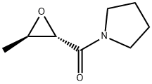 Pyrrolidine, 1-[(3-methyloxiranyl)carbonyl]-, trans- (9CI) Structure