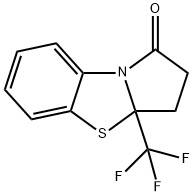 3a-(TrifluoroMethyl)-3,3a-dihydrobenzo[d]pyrrolo[2,1-b]thiazol-1(2H)-one 구조식 이미지