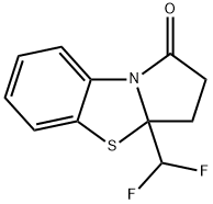 3a-(DifluoroMethyl)-3,3a-dihydrobenzo[d]pyrrolo[2,1-b]thiazol-1(2H)-one 구조식 이미지
