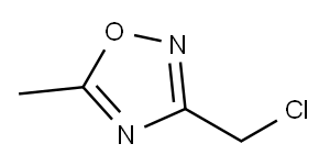 3-(CHLOROMETHYL)-5-METHYL-1,2,4-OXADIAZOLE 구조식 이미지