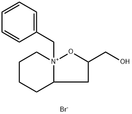 8-benzyl-2-(hydroxymethyl)hexahydro-2H-isoxazolo[2,3-a]pyridin-8-ium bromide Structure