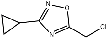 5-(chloromethyl)-3-cyclopropyl-1,2,4-oxadiazole(SALTDATA: FREE) 구조식 이미지