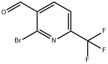 2-broMo-6-(트리플루오로메틸)피리딘-3-카브알데히드 구조식 이미지
