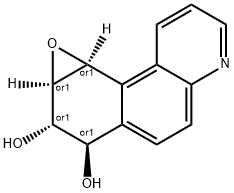 syn-Benzo(f)quinoline-7,8-diol-9,10-epoxide Structure