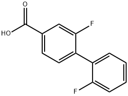 4-(2-플루오로페닐)-3-플루오로벤조산 구조식 이미지