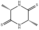 2,5-Piperazinedithione,3,6-dimethyl-,(3S-cis)-(9CI) Structure