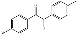2-BROMO-1-(4-CHLOROPHENYL)-2-(4-METHYLPHENYL)ETHAN-1-ONE 구조식 이미지