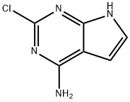 2-хлор-7H-пирроло[2,3-d]пиримидин-4-амин структурированное изображение