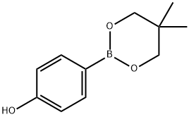 4-(5,5-Dimethyl-1,3,2-dioxaborinan-2-yl)phenol Structure