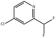 4-Chloro-2-(difluoromethyl)pyridine hydrochloride Structure