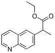알파-메틸-6-퀴놀린아세트산에틸에스테르 구조식 이미지