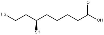 (R)-6,8-Dimercaptooctanoic acid Structure