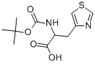 BOC-3-(4-티아졸릴)-DL-알라닌 구조식 이미지
