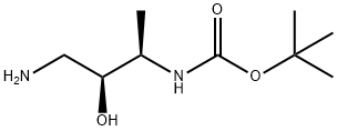 Carbamic acid, (3-amino-2-hydroxy-1-methylpropyl)-, 1,1-dimethylethyl ester, 구조식 이미지