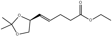 ETHYL-6(S),7-ISOPROPYLIDENEDIOXY-HEPT-4-ENOATE Structure