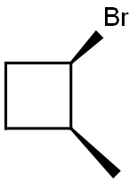 Cyclobutane, 1-bromo-2-methyl-, cis- (9CI) Structure