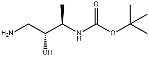 Carbamic acid, (3-amino-2-hydroxy-1-methylpropyl)-, 1,1-dimethylethyl ester, 구조식 이미지