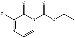 에틸3-클로로-2-옥소피라진-1(2H)-카르복실레이트 구조식 이미지