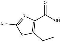 2-Chloro-5-ethyl-1,3-thiazole-4-carboxylic acid 구조식 이미지