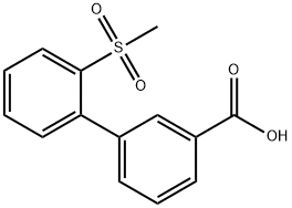 2-(메틸술포닐)비페닐-3-카르복실산 구조식 이미지