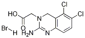 2-AMino-5,6-디클로로-3(4H)-퀴나졸린아세트산하이드로브로마이드(아나그렐리드불순물B) 구조식 이미지