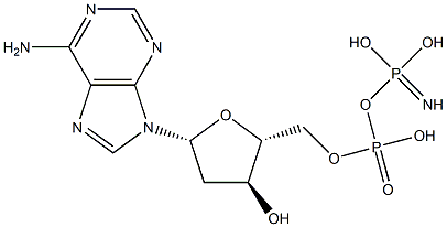 2'-데옥시-5'-아데닐릴이미도디포스페이트 구조식 이미지
