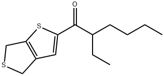 1-(4,6-Dihydrothieno[3,4-b]thien-2-yl)-2-ethyl-1-hexanone 구조식 이미지